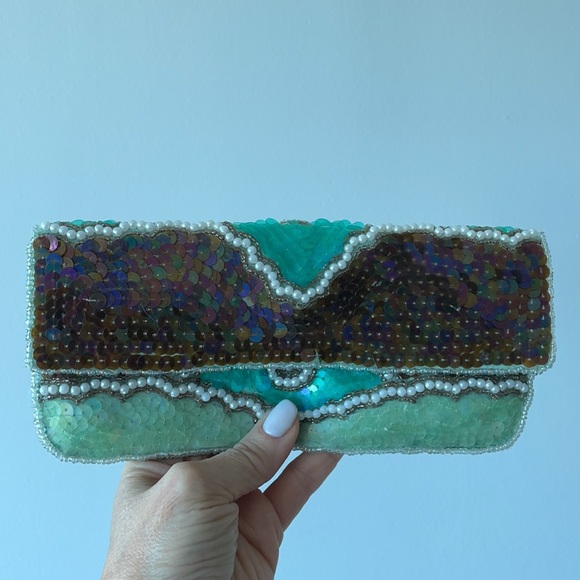 Clutch handbag sequins - Picture 3 of 8